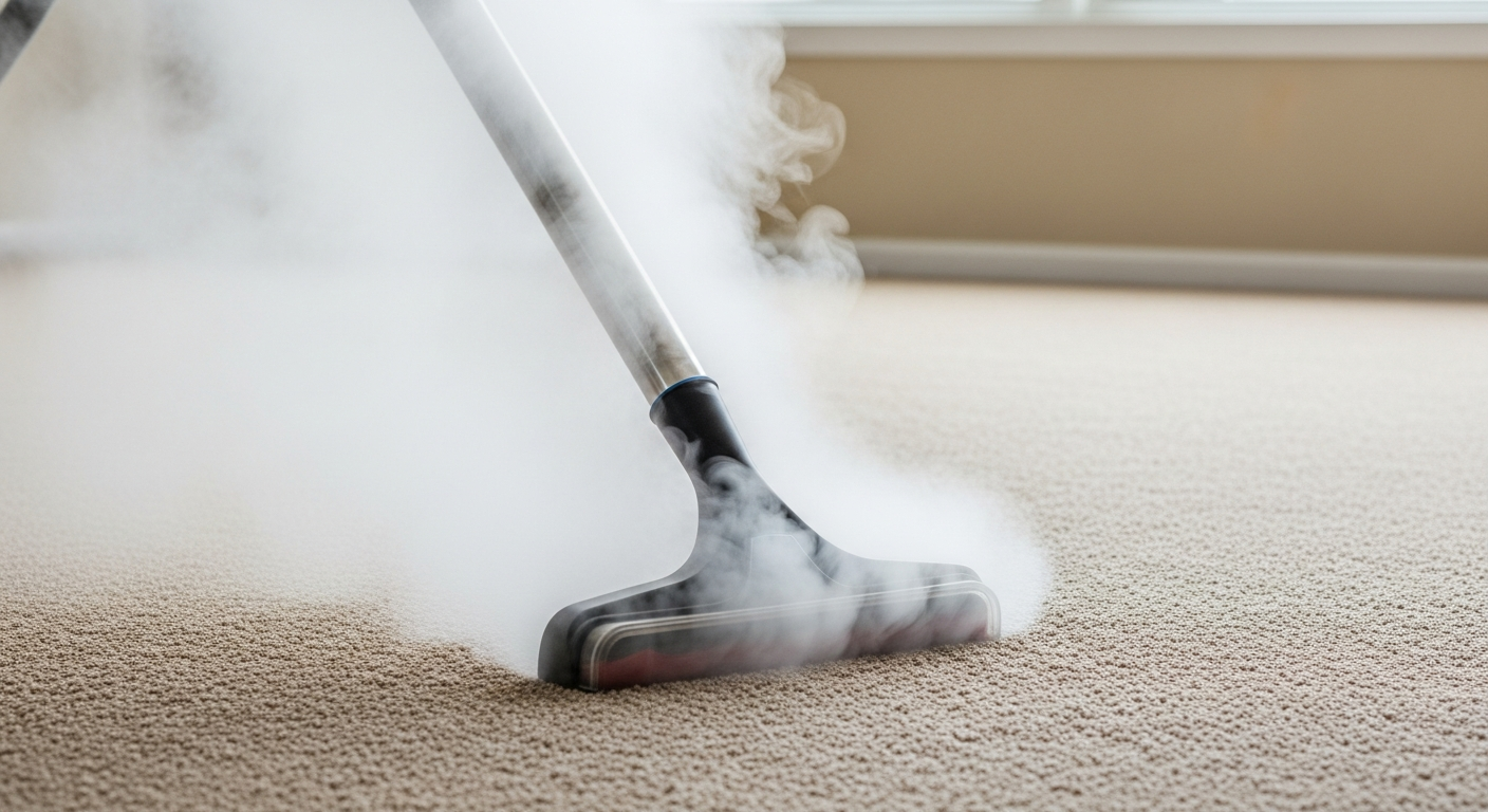 Carpet steam cleaning in Rockbank home