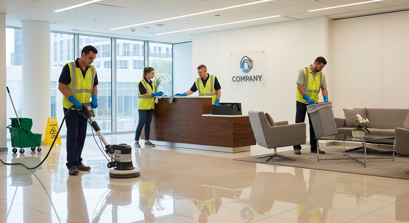 Commercial cleaning Arndell Park reception