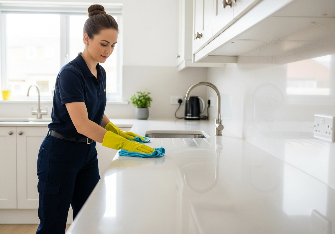 End of lease cleaner servicing rental property
