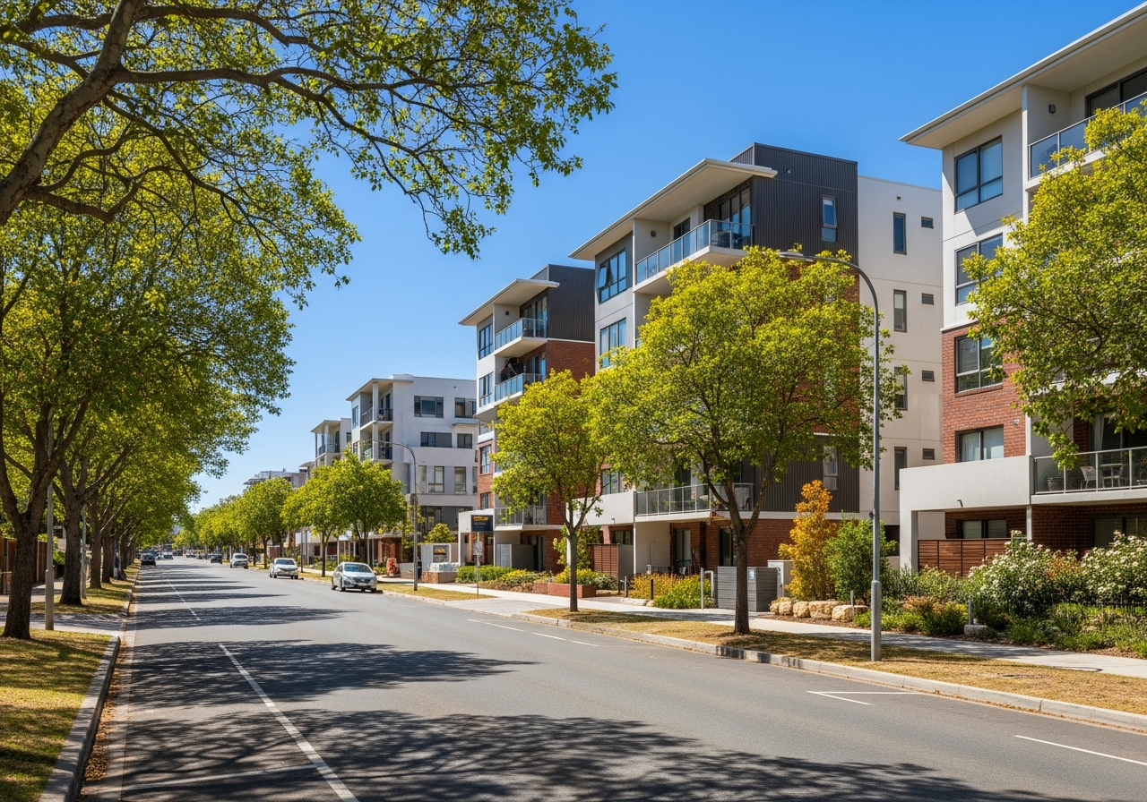 Karawara suburb scene near Curtin University