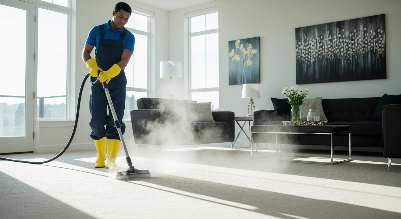Carpet steam cleaning