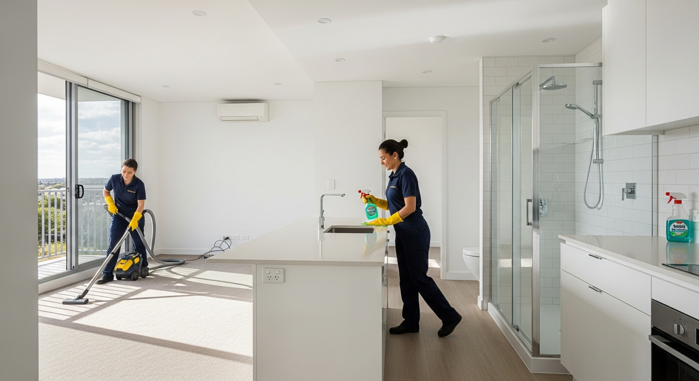 End of lease cleaning team at work