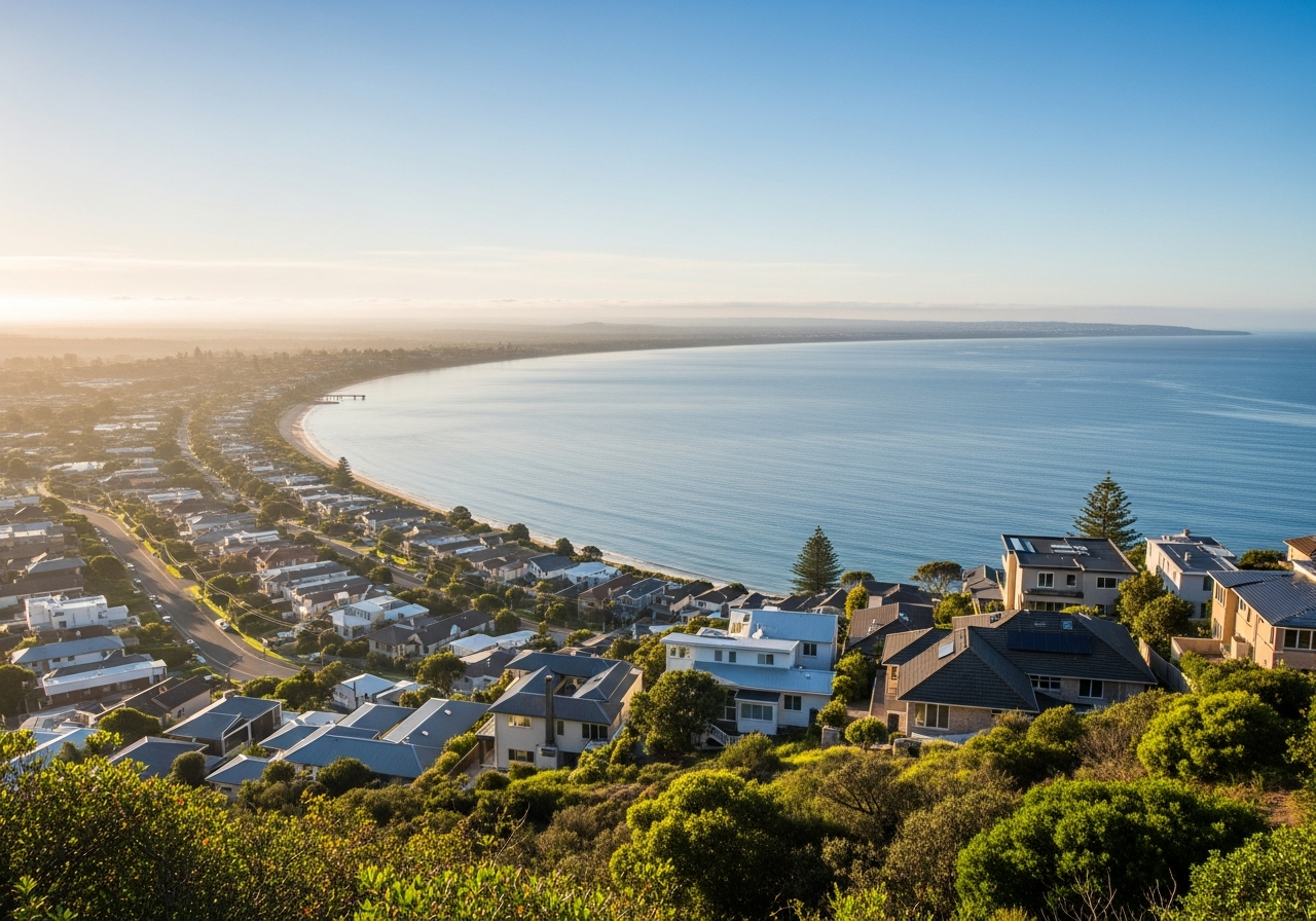 Olivers Hill view over Port Phillip Bay