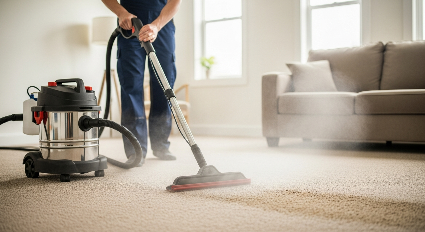 Carpet steam cleaning