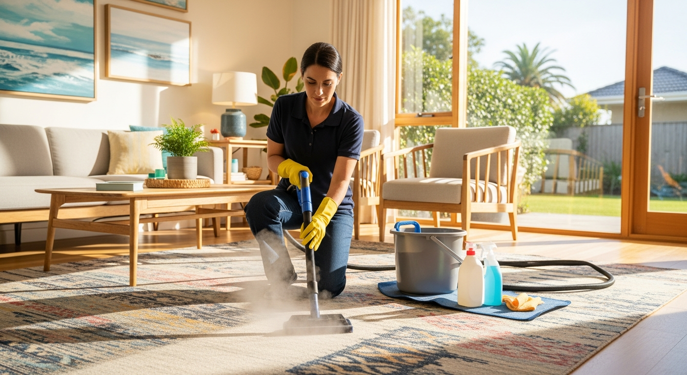 Carpet steam cleaning