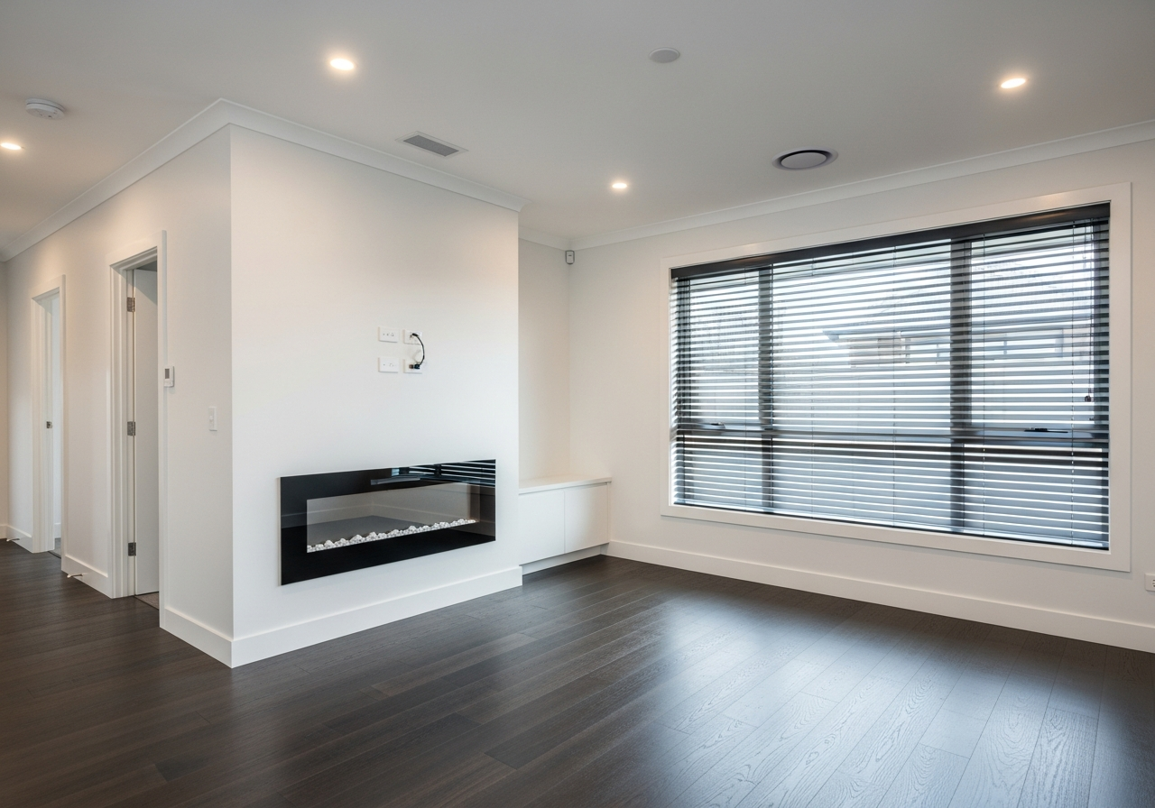 Clean Dalkeith living room ready for handover
