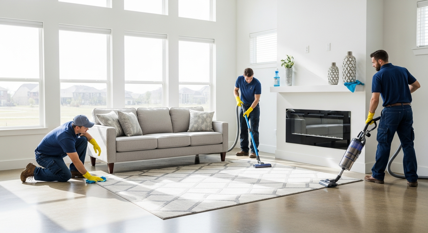 End of lease cleaning team at work
