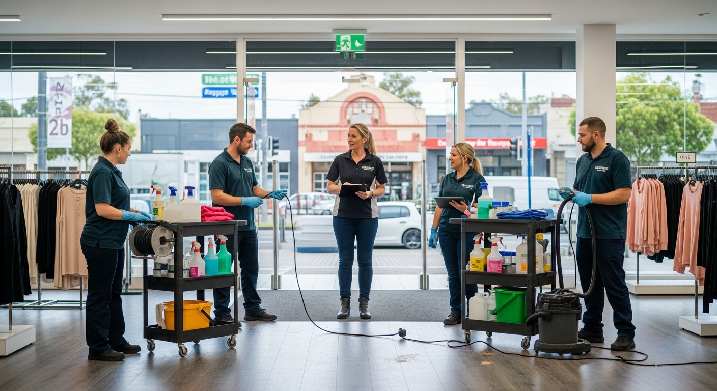 Superboss cleaning team in Wagga Wagga retail