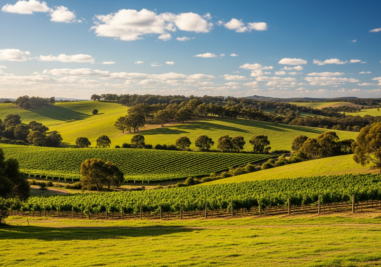 Gidgegannup hills and vineyards