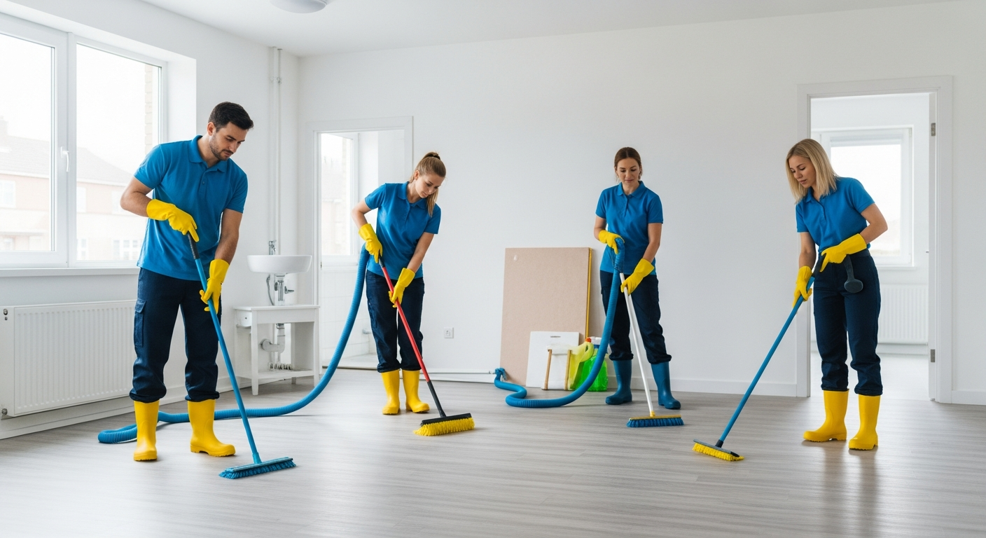 End of lease clean in progress