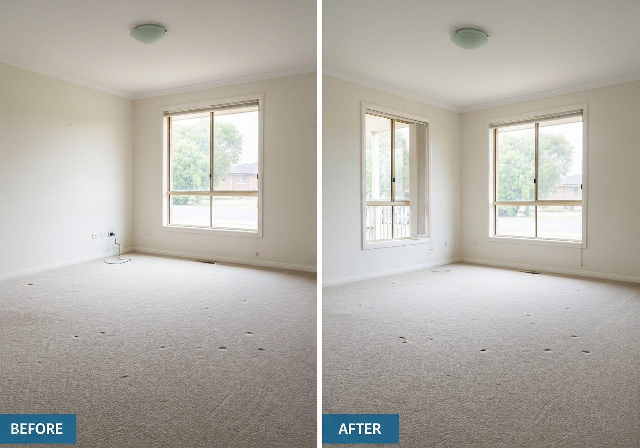 Before and after bond clean