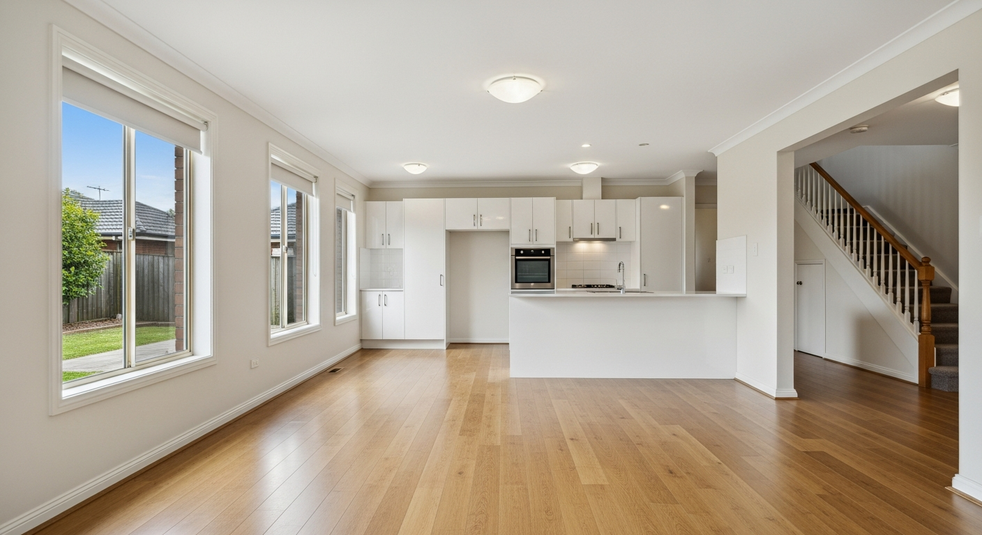 Vacant home ready for inspection after bond clean