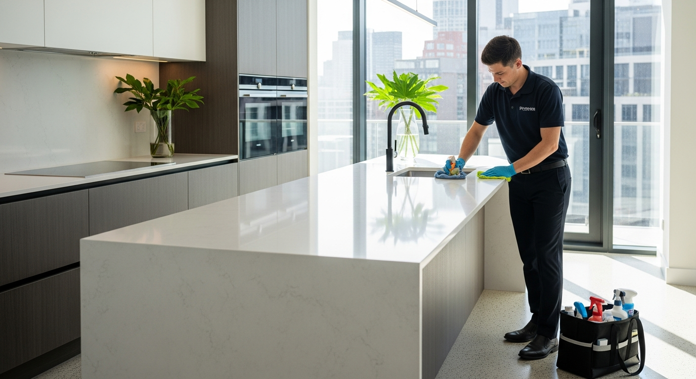 Vacate clean kitchen