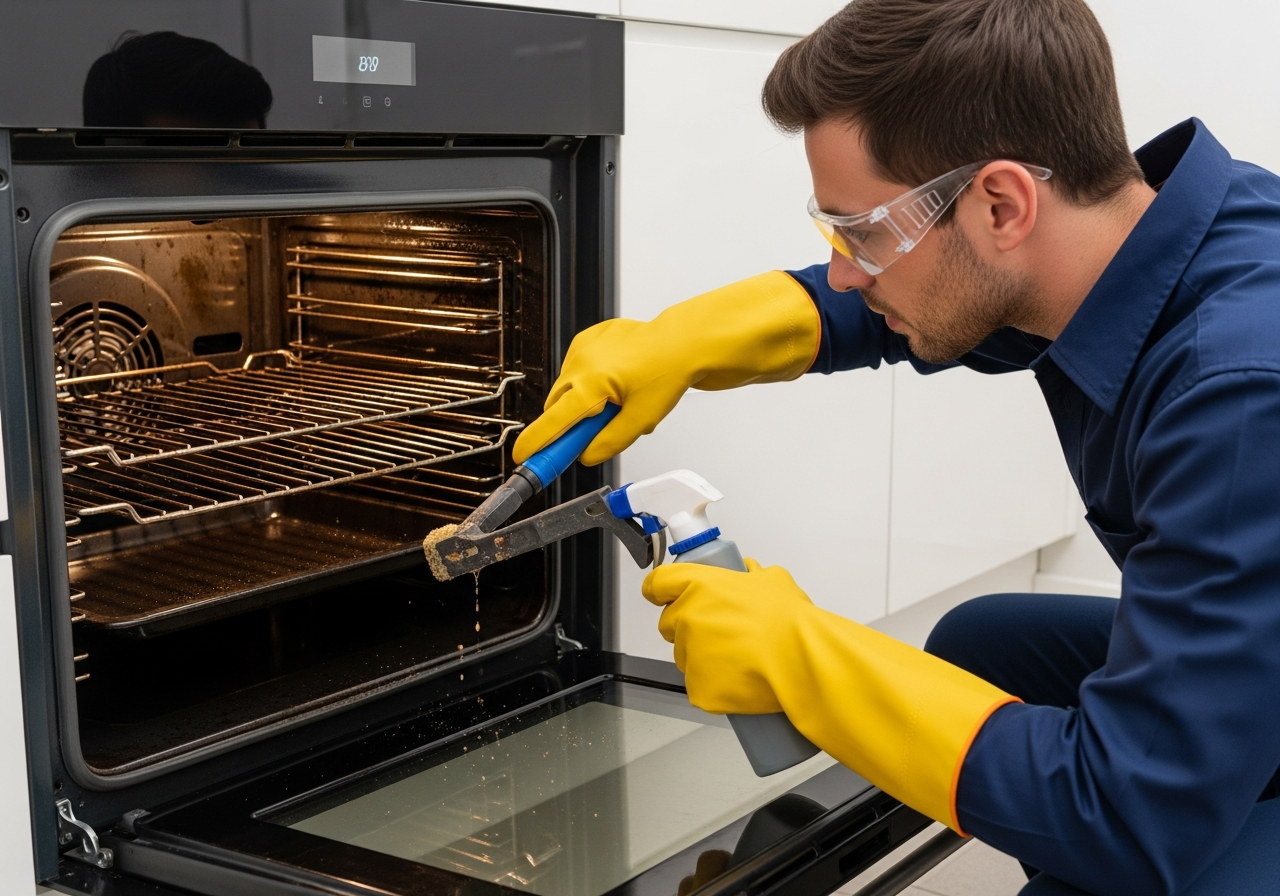 Oven deep clean during bond clean