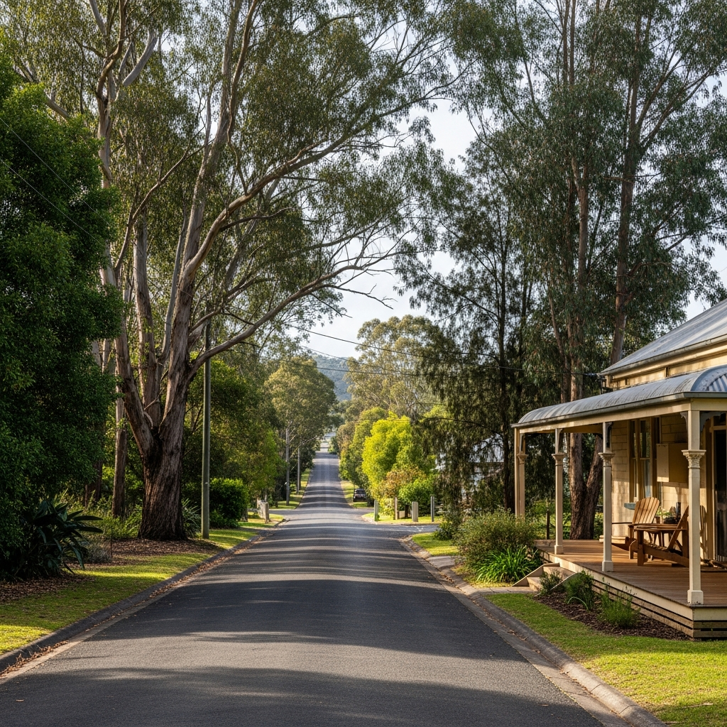Monbulk street and house