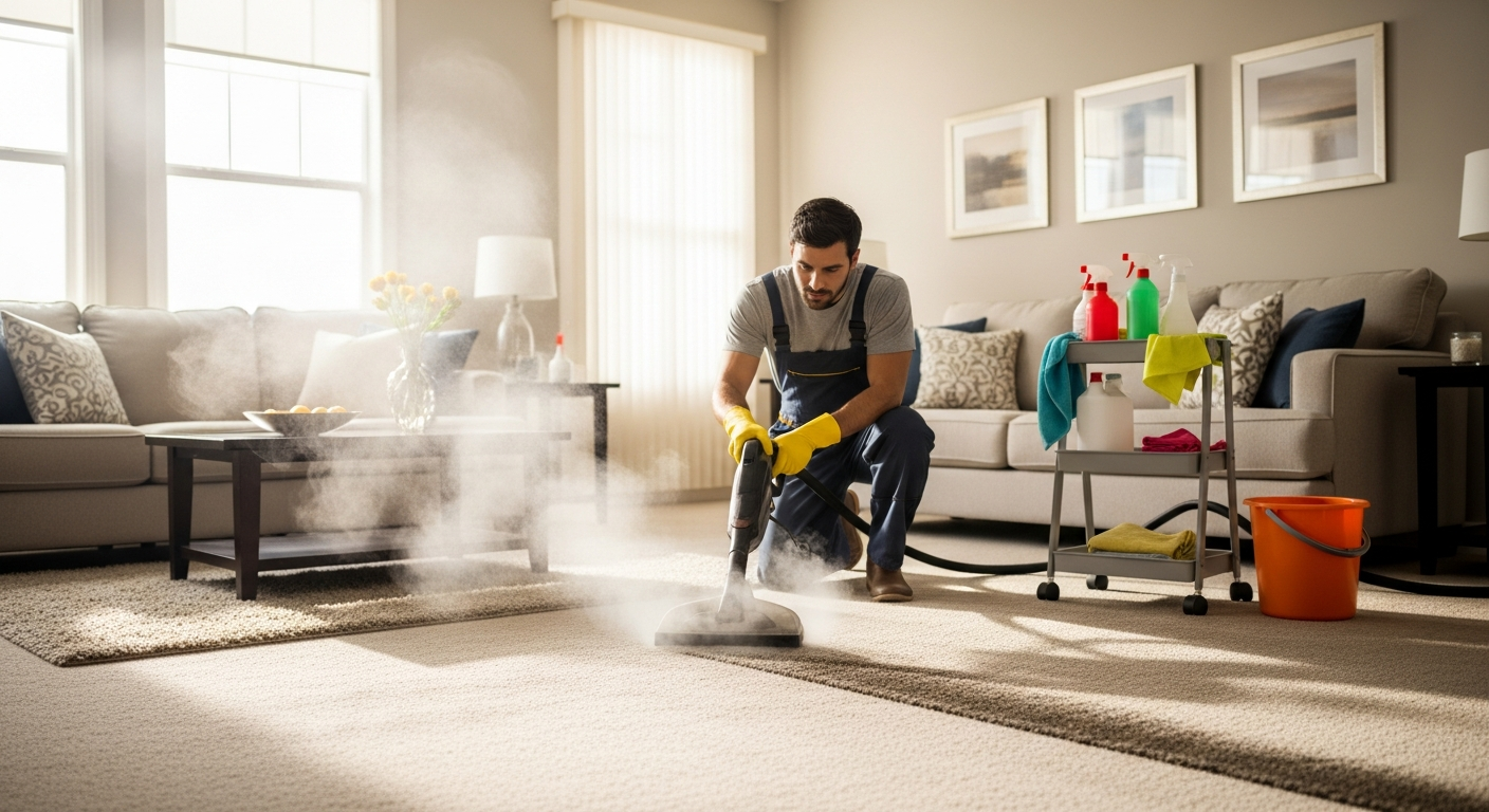 Carpet cleaning in Coolbellup home