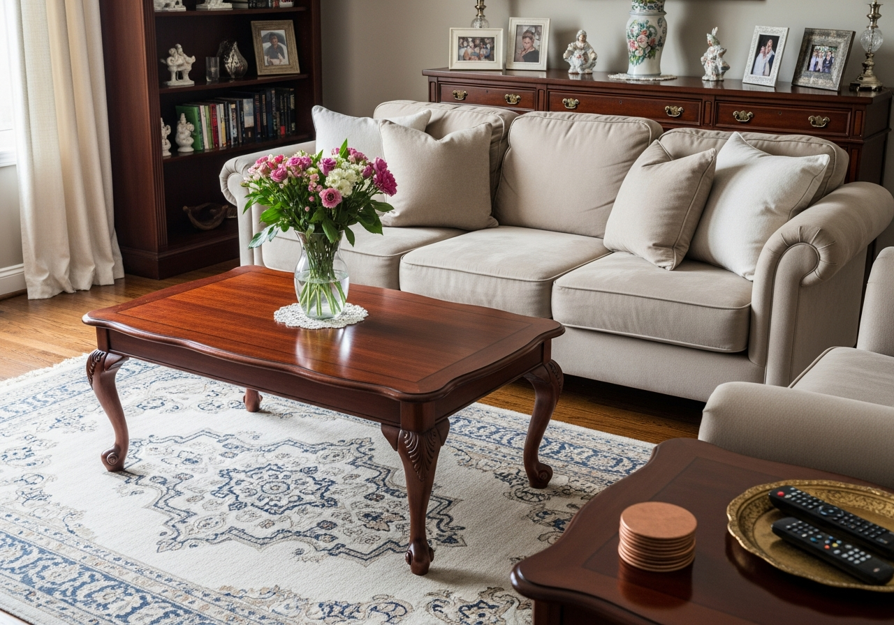 Inspection-ready living room