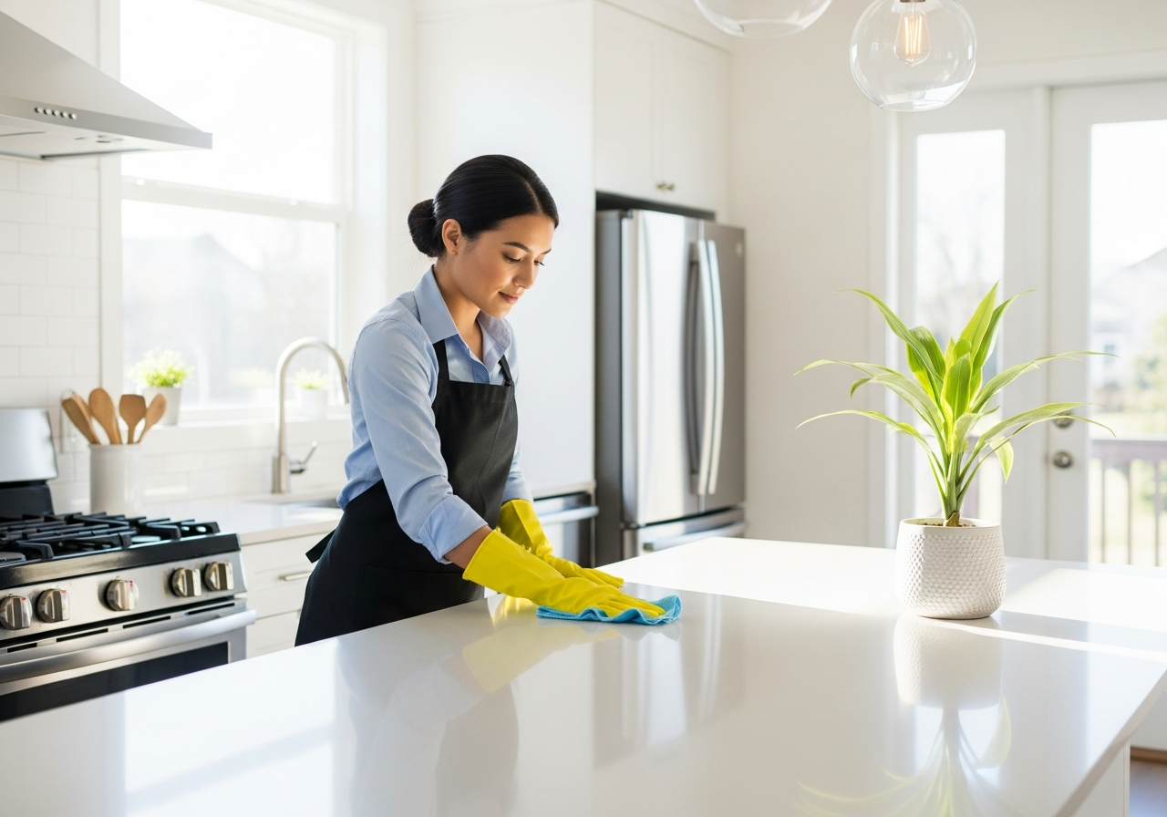 End of lease clean kitchen