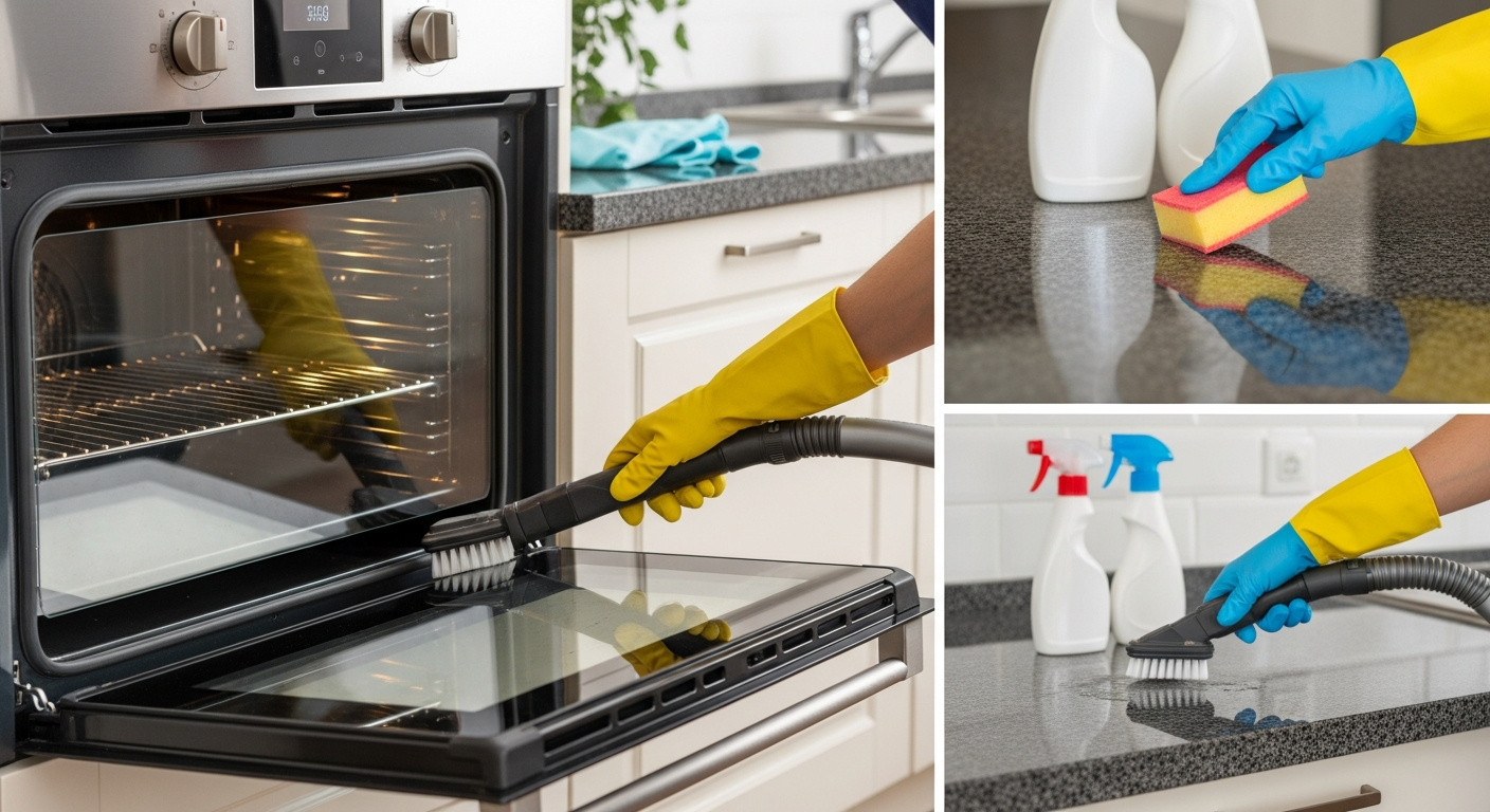End of lease cleaning kitchen