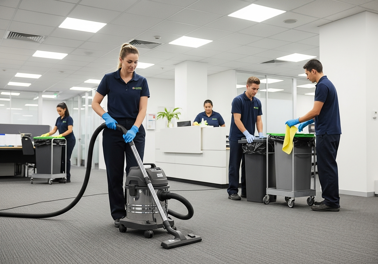Commercial cleaning in Strathfield office