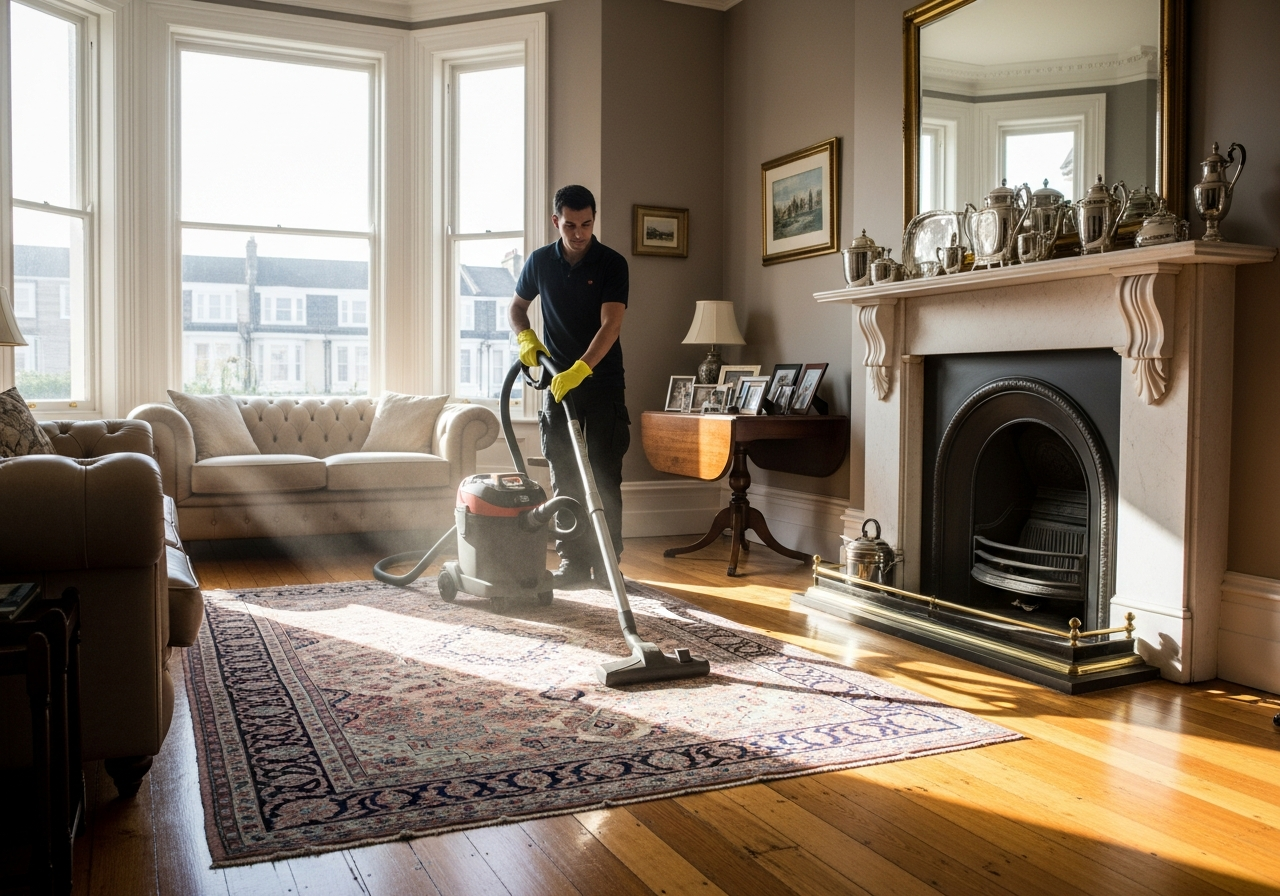 end of lease cleaning in Cremorne living room