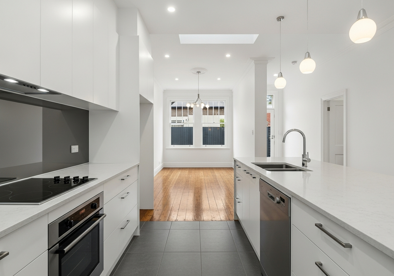Clean North Melbourne property interior