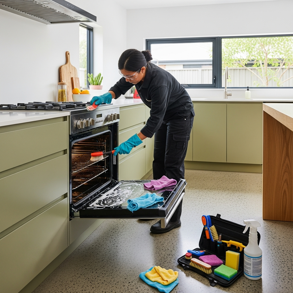 Oven deep clean for end of lease