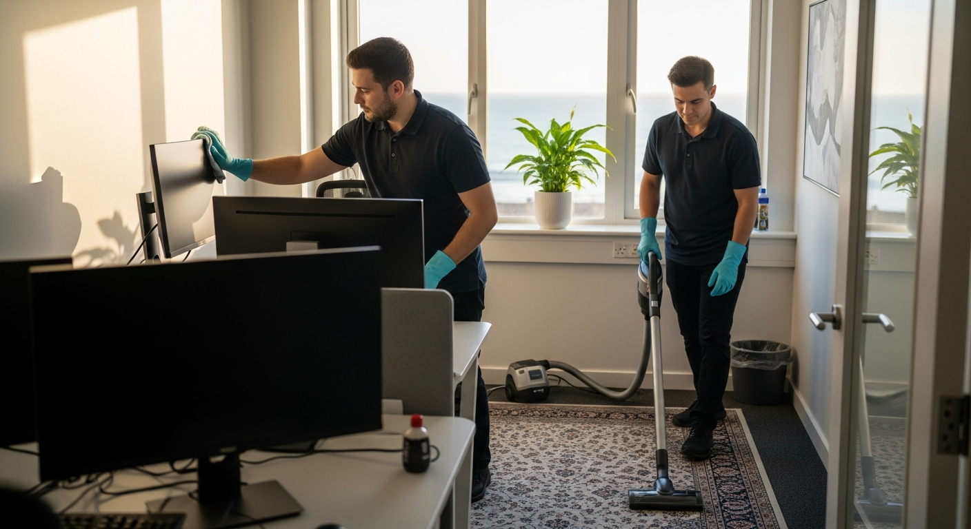 Professional commercial cleaners in Ramsgate office