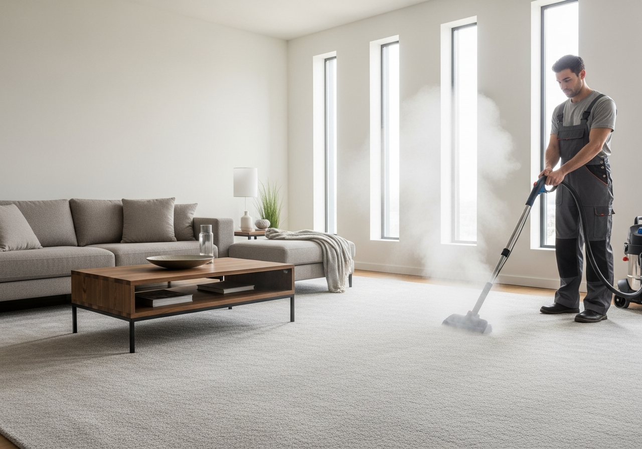 Carpet steam cleaning