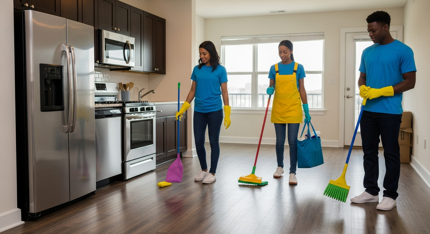 End of lease clean completed