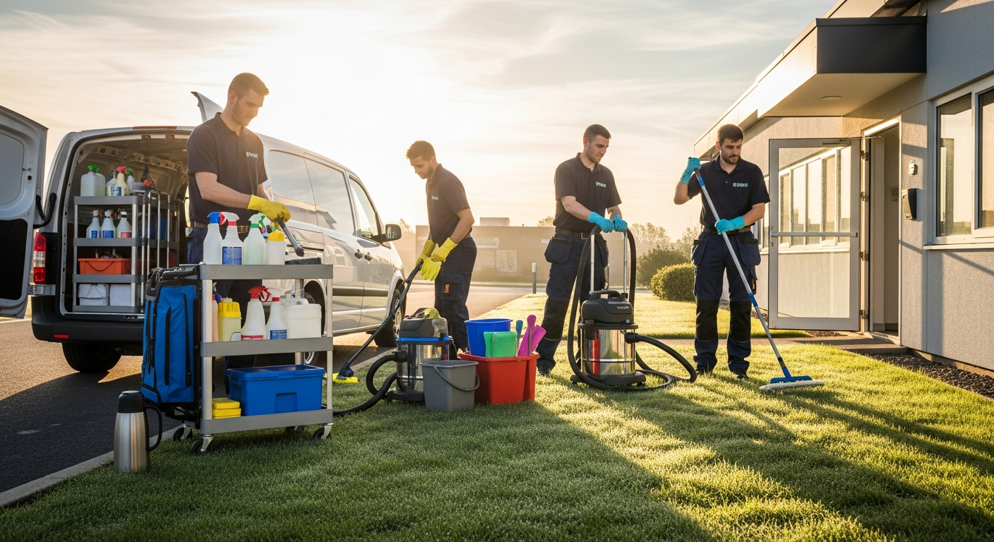 Cleaning team in Tallawong