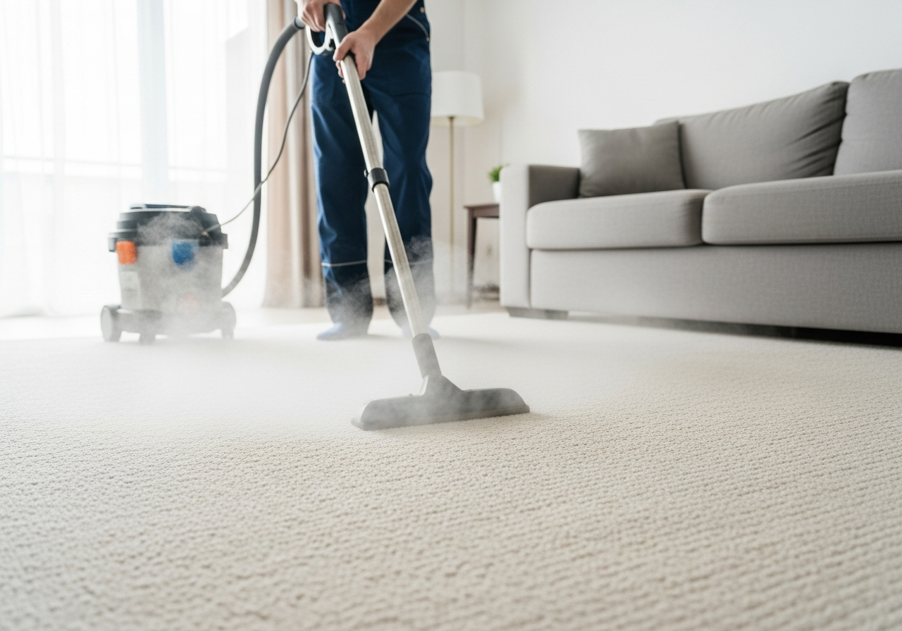 Carpet cleaning in apartment