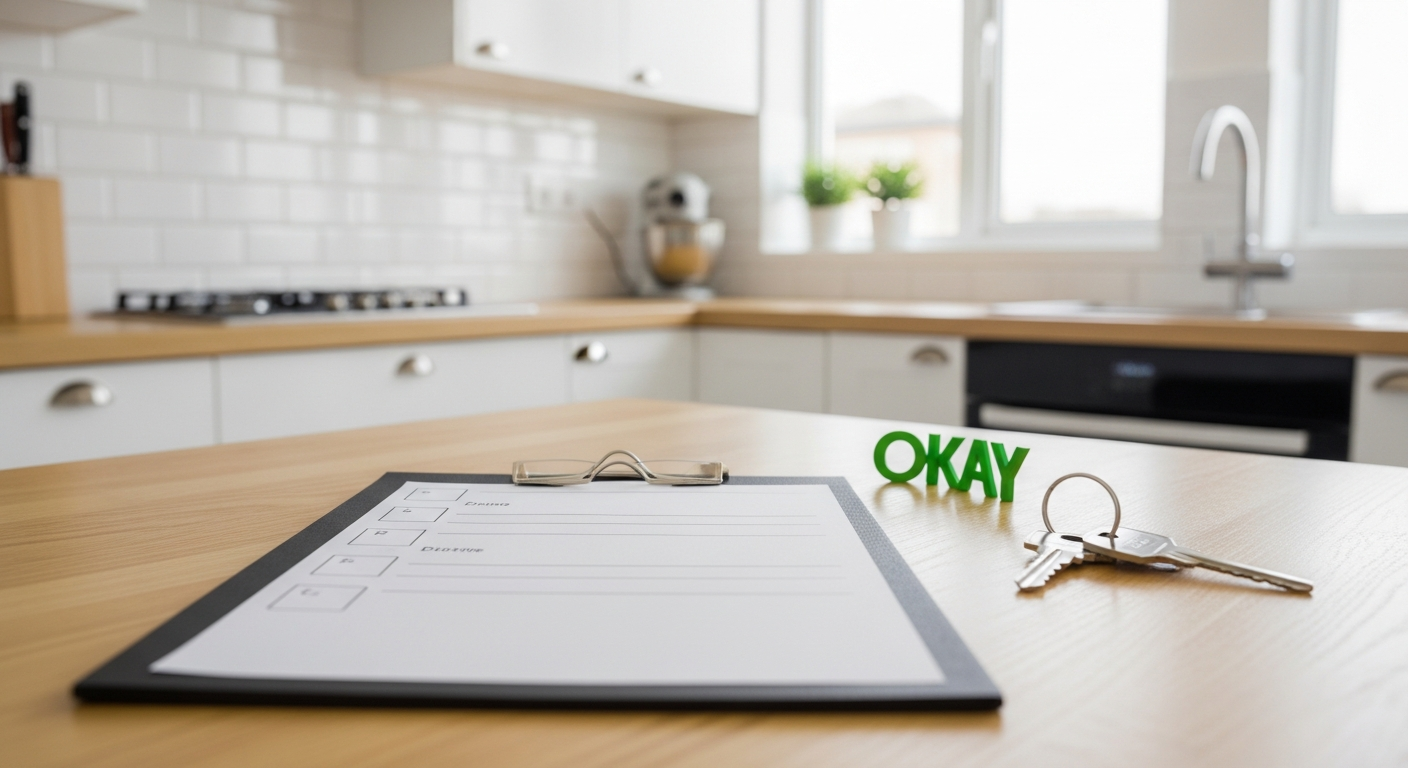 End of lease checklist and keys