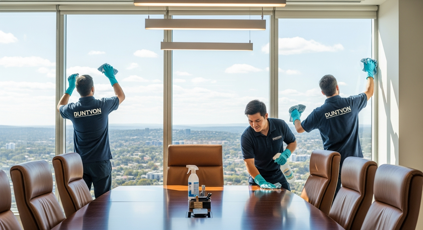 Commercial cleaners in Pennant Hills office