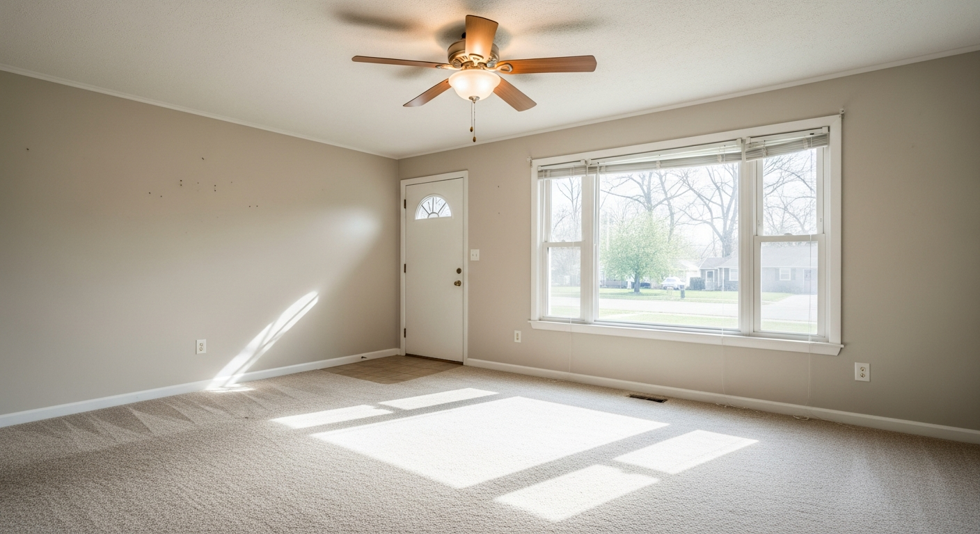 Vacate clean living room
