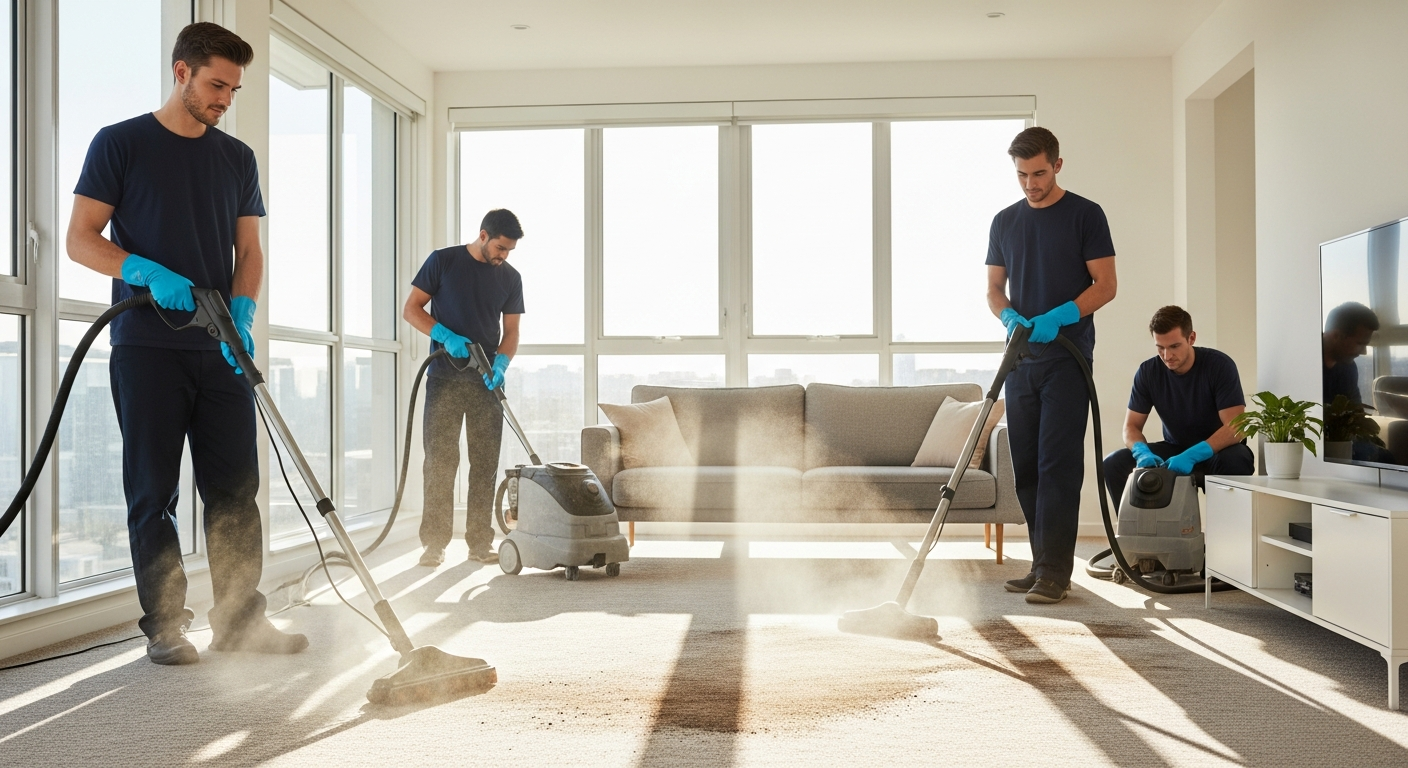 Carpet steam cleaning for vacate