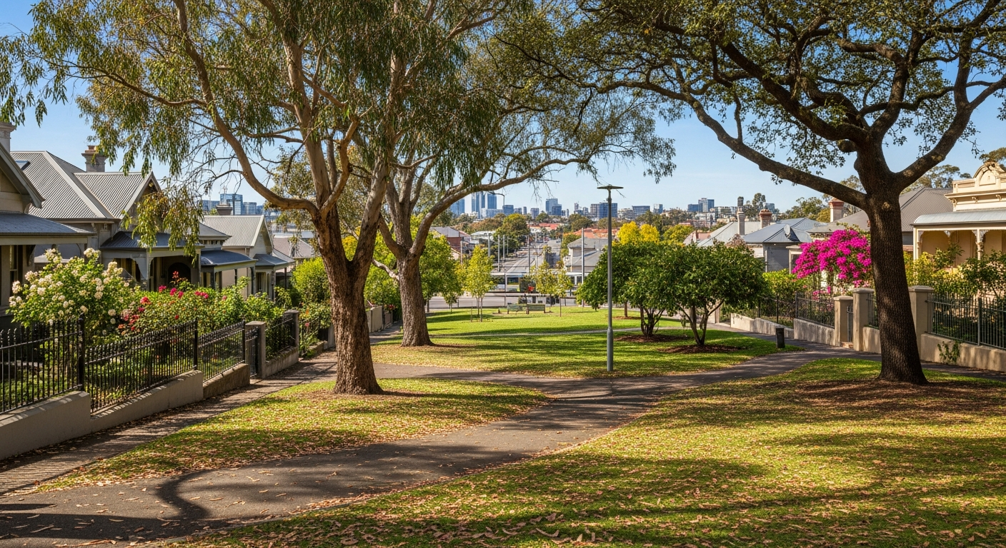 Kerrimuir leafy suburb park