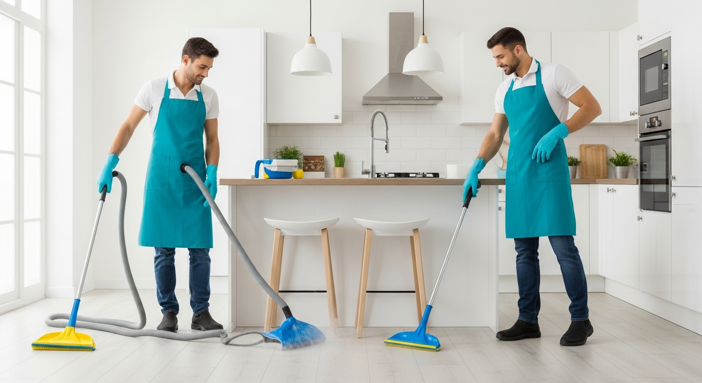 End of lease cleaners in action