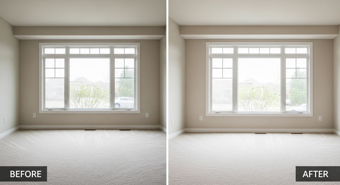 Before and after move-out clean