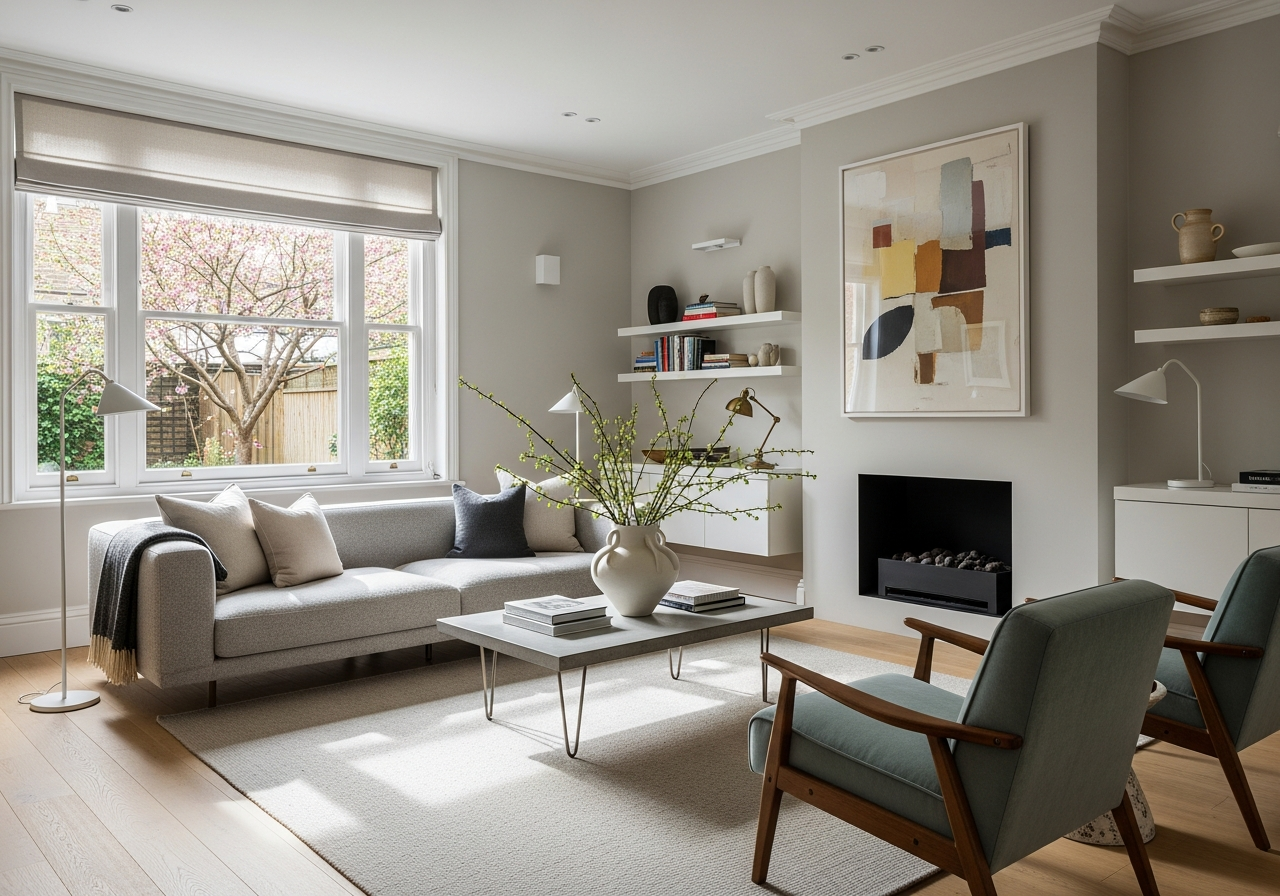 Camberwell vacate cleaning finished living room