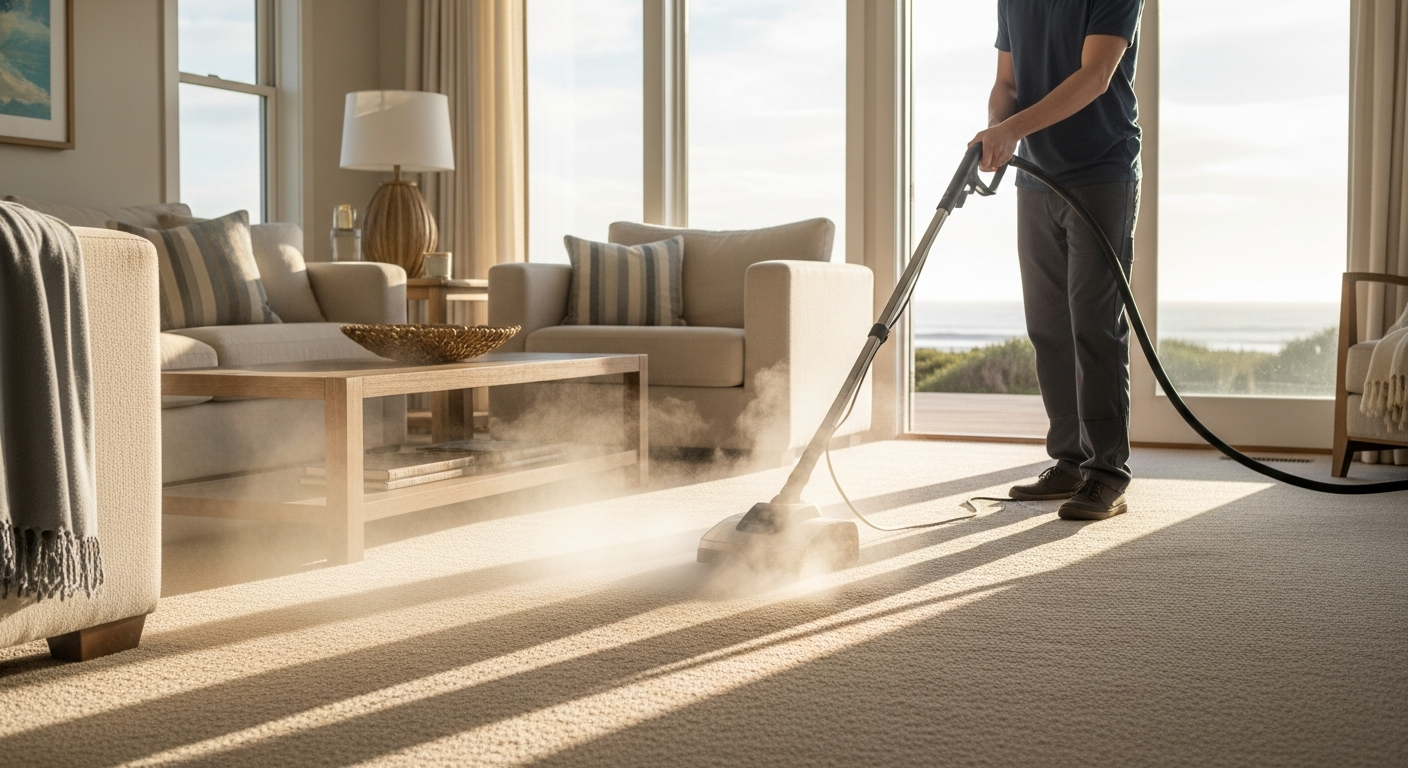 Carpet steam cleaning