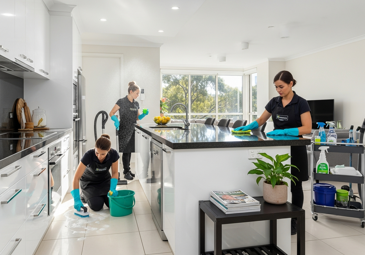 Mosman Park apartment kitchen clean