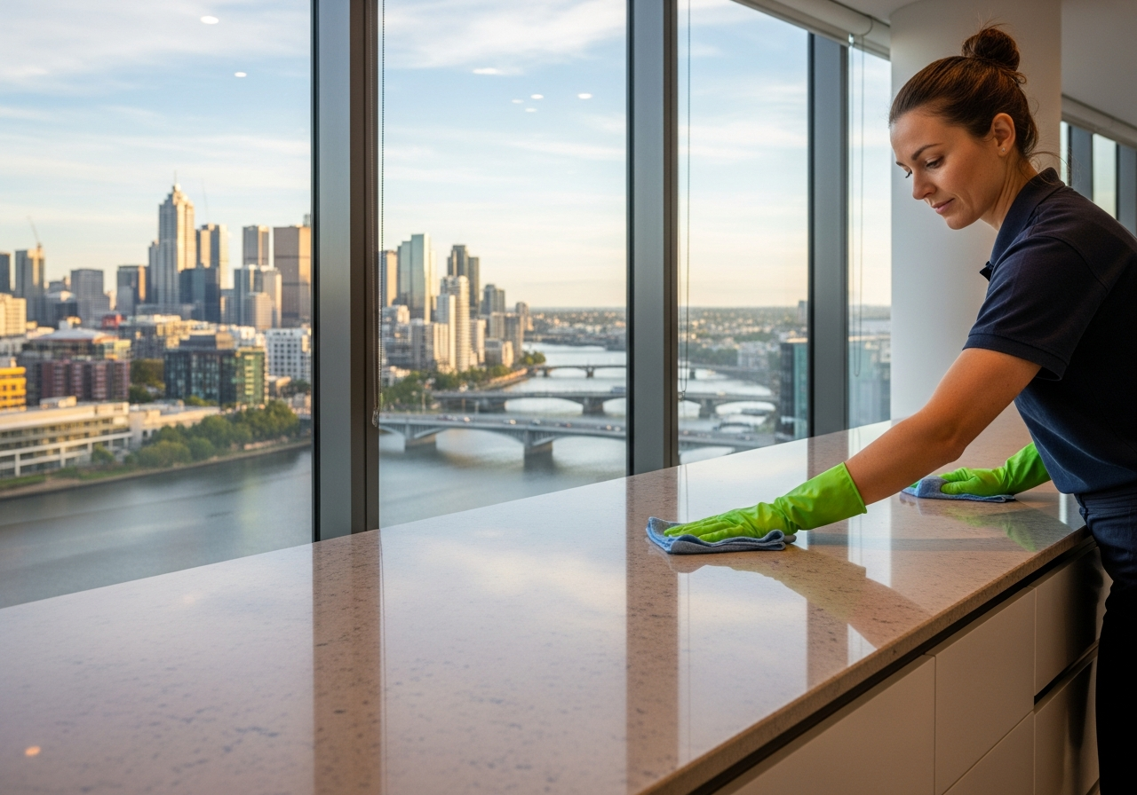 Apartment kitchen end of lease clean