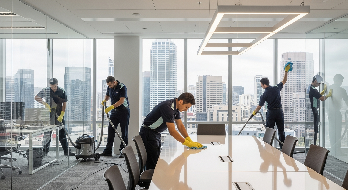 Commercial cleaners in Ryde office
