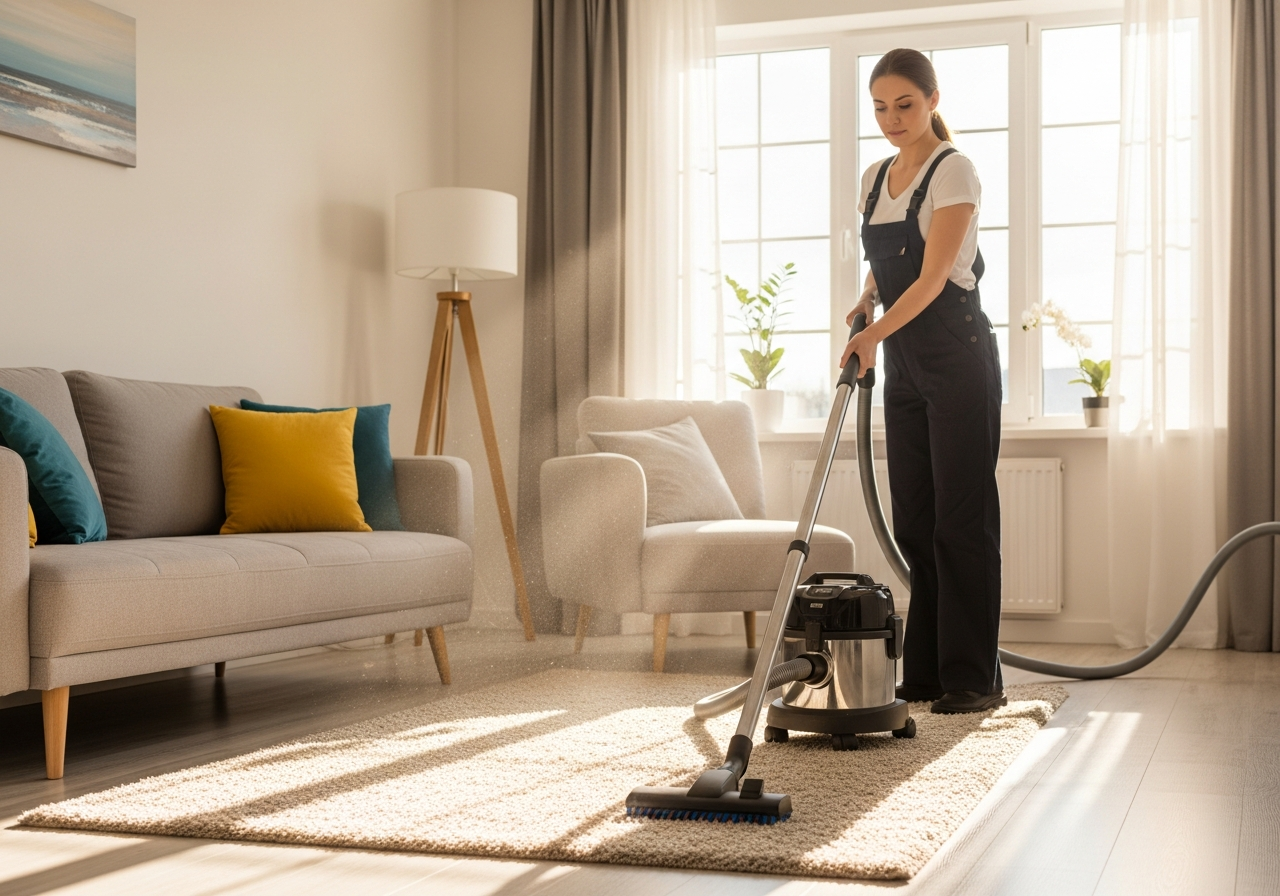 End of lease cleaning Mentone living room