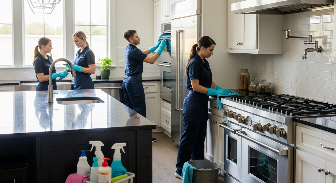 End of lease cleaning team