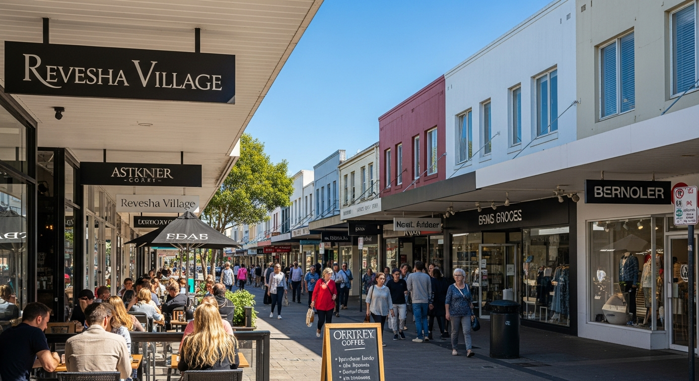 Revesby Village shops and cafes
