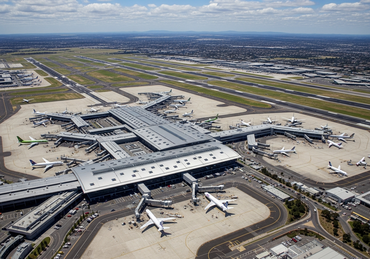 Melbourne Airport aerial