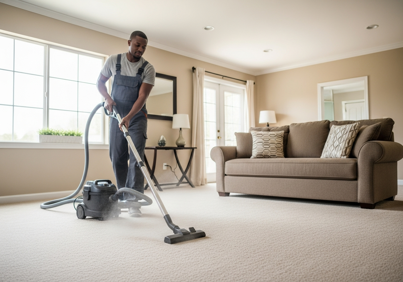 End of lease cleaner in property