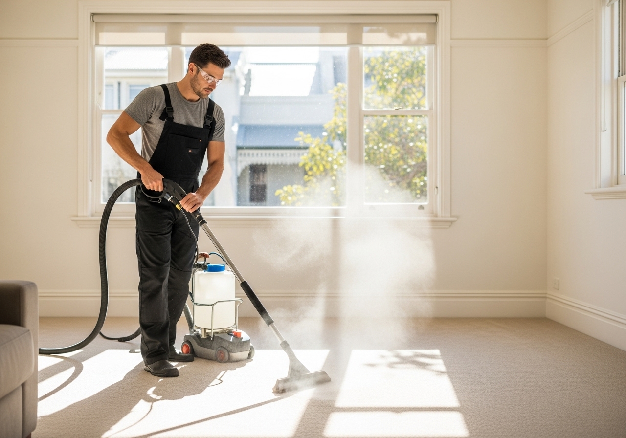 Carpet steam cleaning in Sydney living room